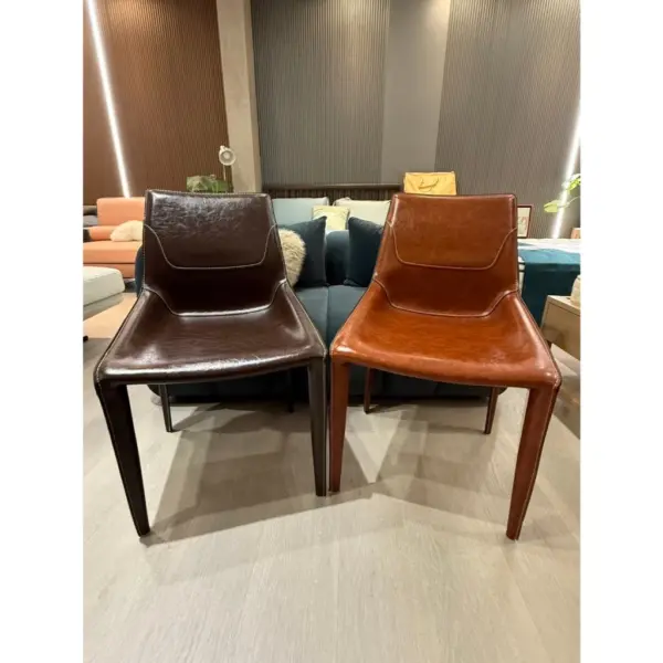 【設計款皮革餐椅】馥革雅椅｜全皮包覆 工業風 北歐現代居家首選