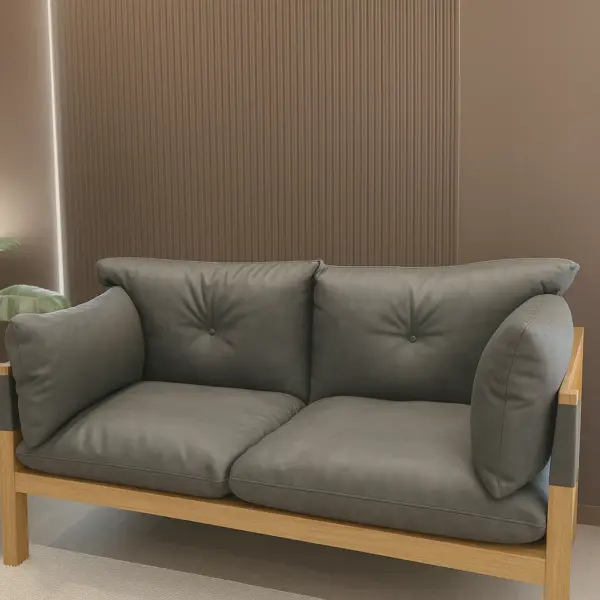 【日系原木沙發】森語雙人沙發｜實木骨架 × 舒適厚墊 × 北歐風設計