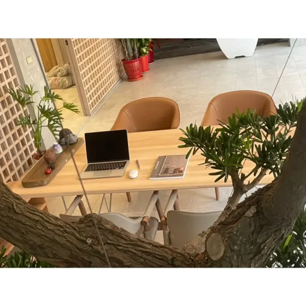 【福利品限量】真皮餐椅｜免組裝｜餐椅出清｜北歐風椅子｜扶手椅｜家用辦公兩用