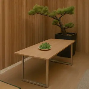 【MIT台灣製造｜實木工廠直營｜量身打造】實木桌板｜櫻桃木 × 鋼腳設計・客製尺寸・自然溫潤質感