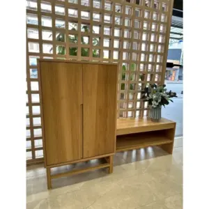 【MIT台灣製造｜實木工廠直營】非洲櫻桃木實木收納櫃｜活隔3片可調層板｜多功能置物櫃/玄關櫃/邊櫃｜鞋櫃