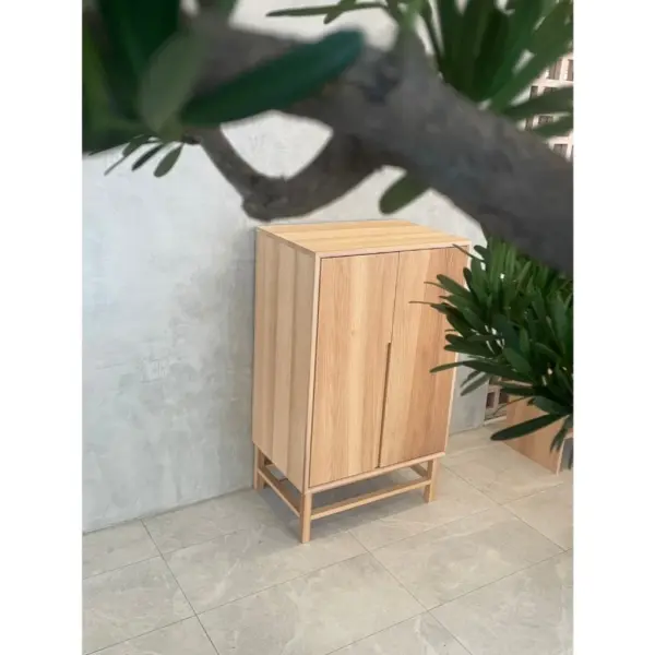 【MIT台灣製造｜實木工廠直營】非洲櫻桃木實木收納櫃｜活隔3片可調層板｜多功能置物櫃/玄關櫃/邊櫃｜鞋櫃