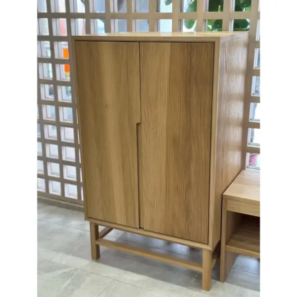 【MIT台灣製造｜實木工廠直營】非洲櫻桃木實木收納櫃｜活隔3片可調層板｜多功能置物櫃/玄關櫃/邊櫃｜鞋櫃