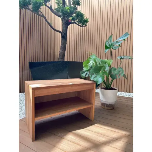 【MIT台灣製造｜實木工廠直營】非洲櫻桃木穿鞋椅｜兩層收納鞋櫃｜玄關收納｜玄關穿鞋座椅｜多功能矮凳｜泡茶椅｜泡茶凳