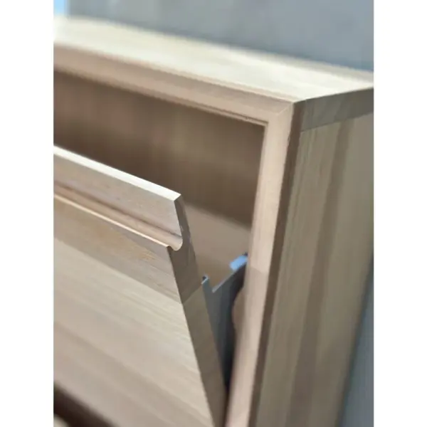 極薄型實木下掀鞋櫃｜非洲櫻桃木｜60cm 三層掀門・16cm 深度・小玄關收納鞋櫃