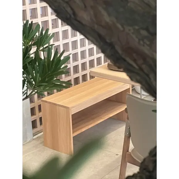 【MIT台灣製造｜實木工廠直營】非洲櫻桃木穿鞋椅｜兩層收納鞋櫃｜玄關收納｜玄關穿鞋座椅｜多功能矮凳｜泡茶椅｜泡茶凳