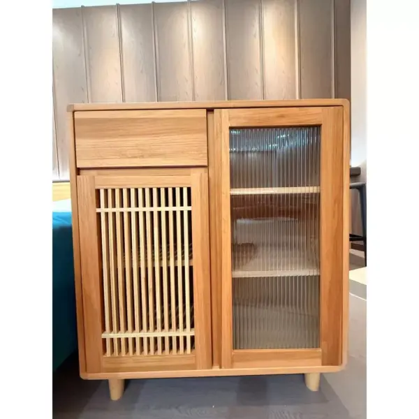 tw-11134207-81ztq-mitzosd7x2wwdb 北歐實木雙門收納櫃|長虹玻璃+格柵門|原木櫃|餐邊櫃|玄關櫃